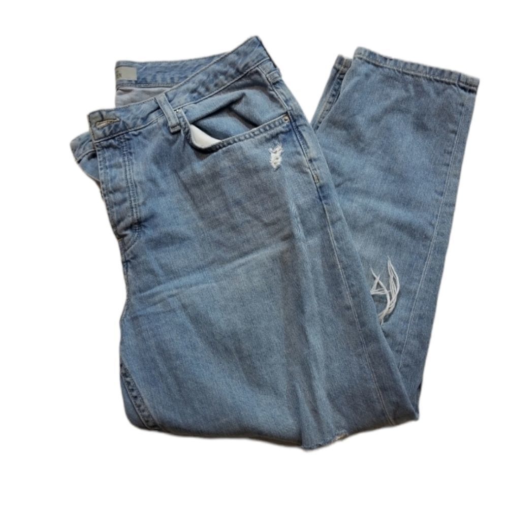 Topshop Moto Hayden Light Wash Distressed Jeans Size 30
